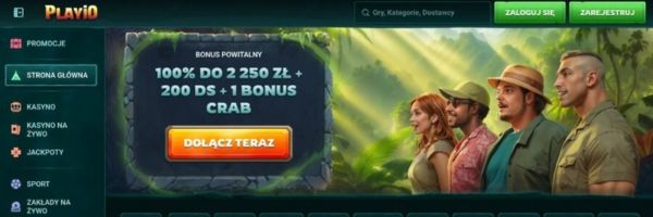 Playio bonus powitalny